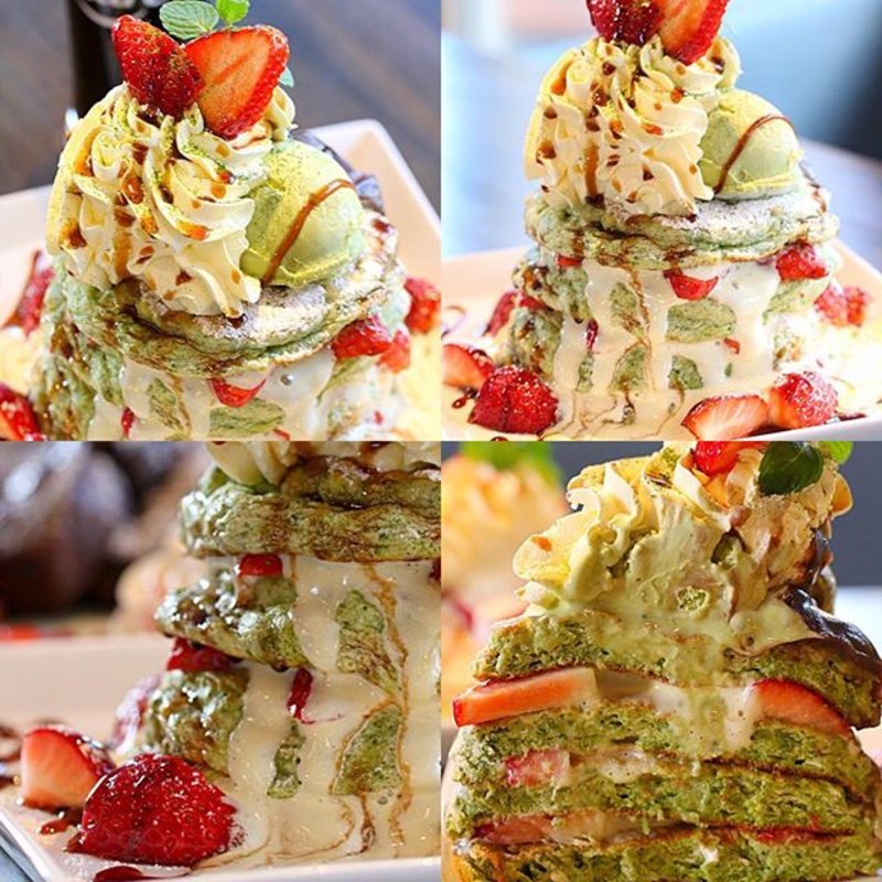 マスカルポーネの抹茶パンケーキ(カフェ バー チックタック)