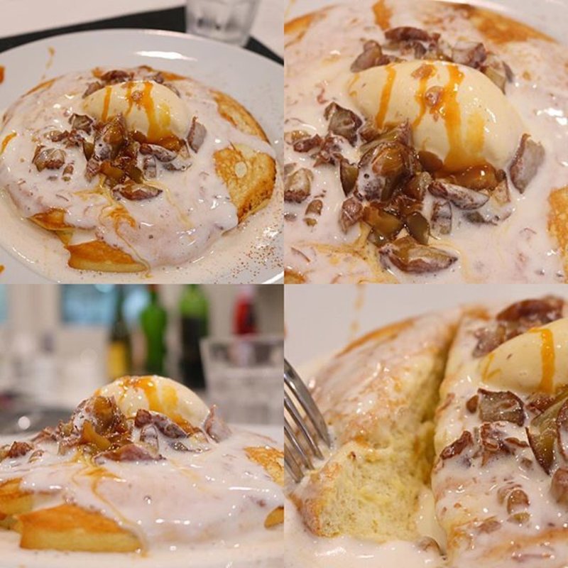 和栗のスフレパンケーキ(アトリエ コータ)