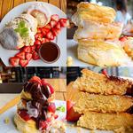 苺のチョコフォンデュパンケーキ(フードアンドバー 湘南パンケーキ)