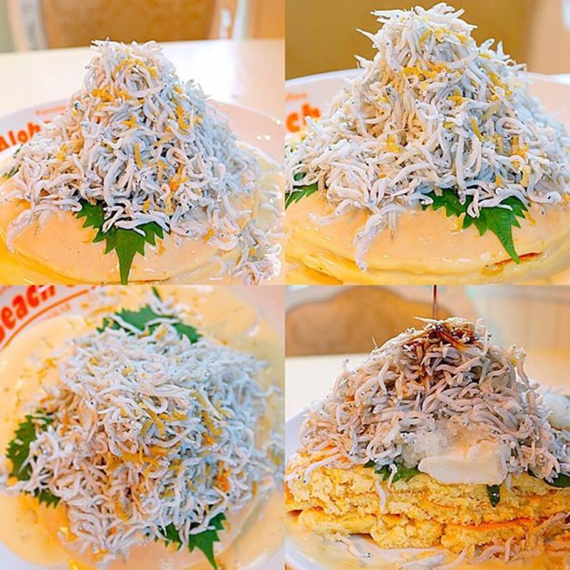 しらすパンケーキ(ハワイアンカフェ Moke's Hawaii Enoshima)