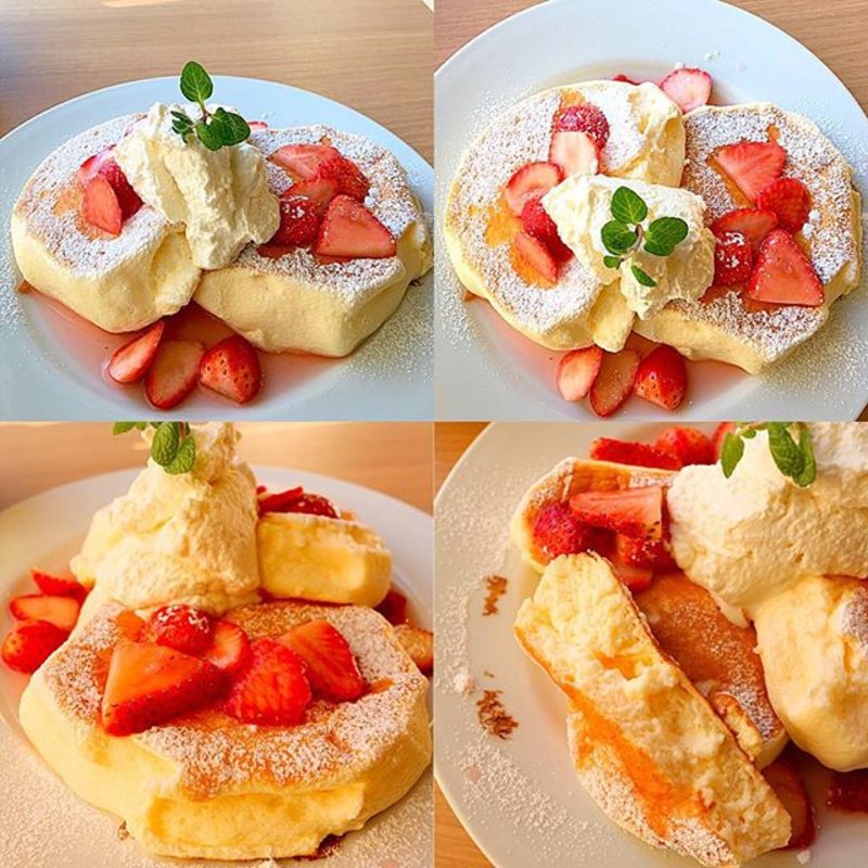 イチゴのパンケーキ(Banks cafe & dining 渋谷)