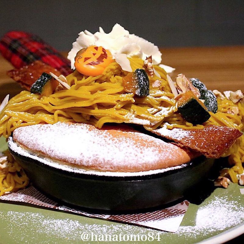 かぼちゃのモンブランパンケーキ(Lal de Feli)