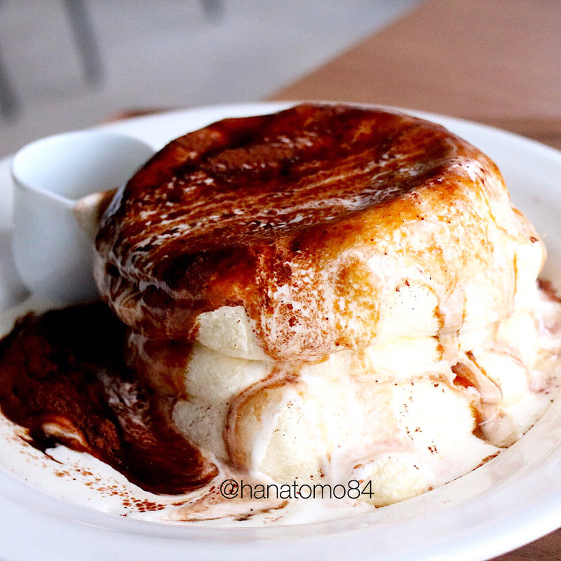 ティラミスパンケーキ(ラッシュウォッシュカフェ)