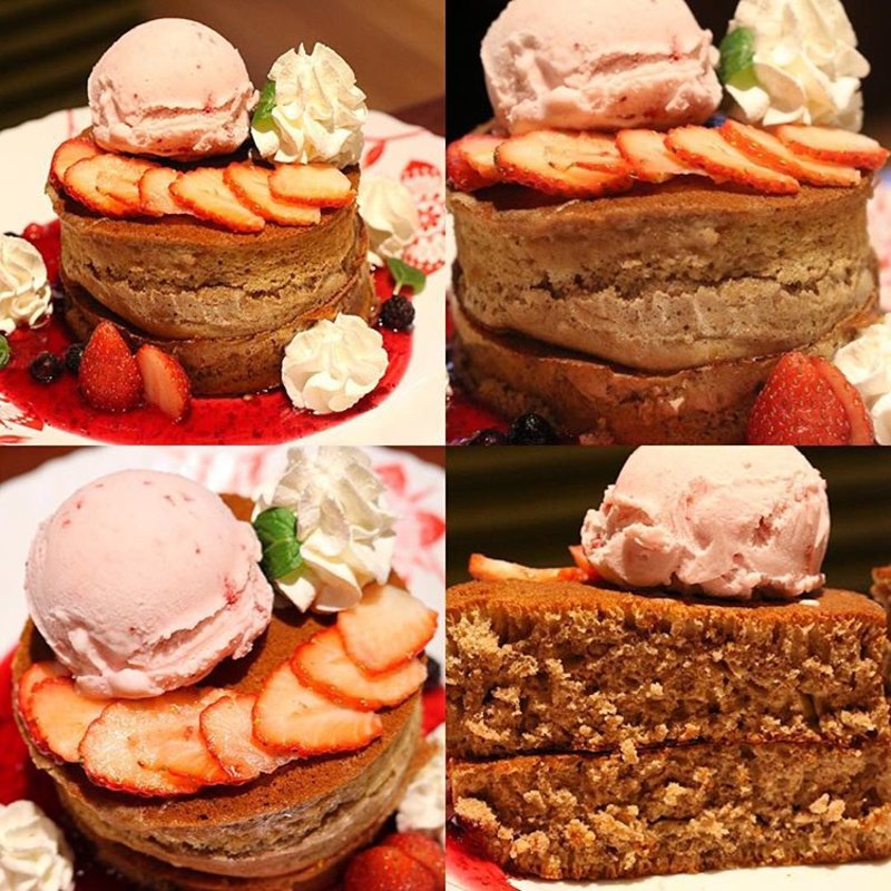 ストロベリーチョコホットケーキ(フライング・スコッツマン秋葉原店)