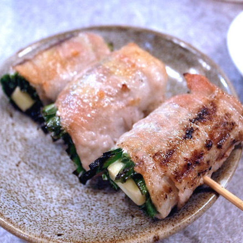 ニラチーズ肉巻き(やきとん ひなた 東武練馬店)