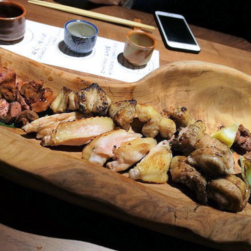 朝〆鶏焼盛り合わせ(つくね侍 さかのうえ)