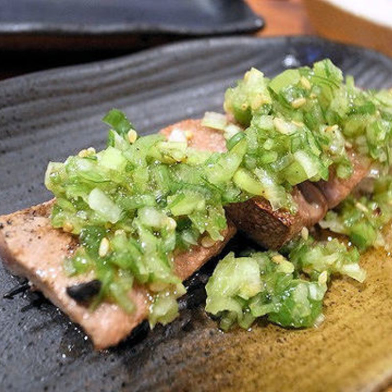 上レバ（薬味付） (赤尾)