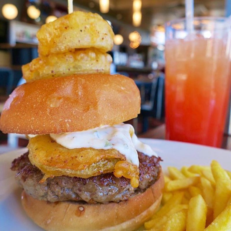 フライドオニオンバーガー(デモデダイナー 福生店)