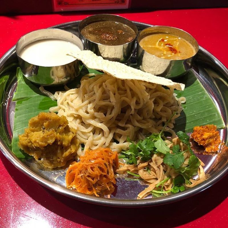ミールスつけ麺 (スパイスらぁめん 釈迦)