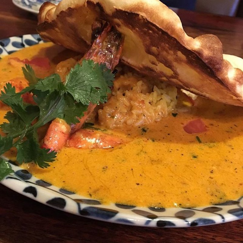 ボンベイ風ジンガーシュリンプ(印度料理シタール )