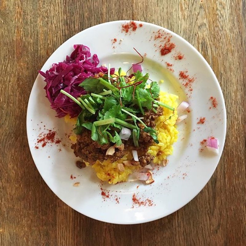 ハーフライス　トッピングキャベツのマリネ(肉ナリ焼クナリ)