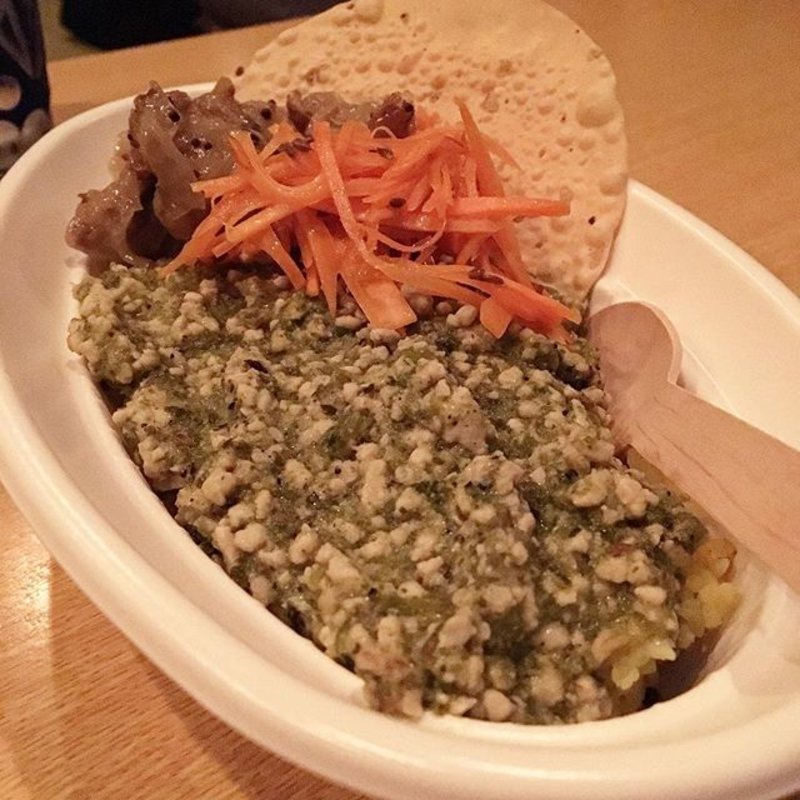 ツルムラサキのキーマ(ネグラ 妄想インドカレー)