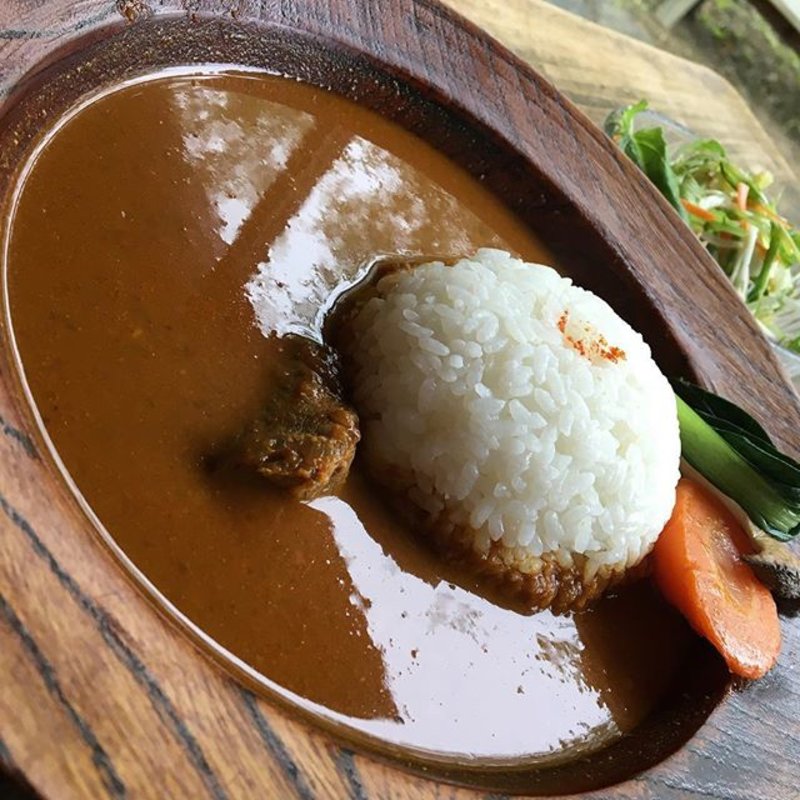 鹿カレーセット(Cafe はまぐり堂 )