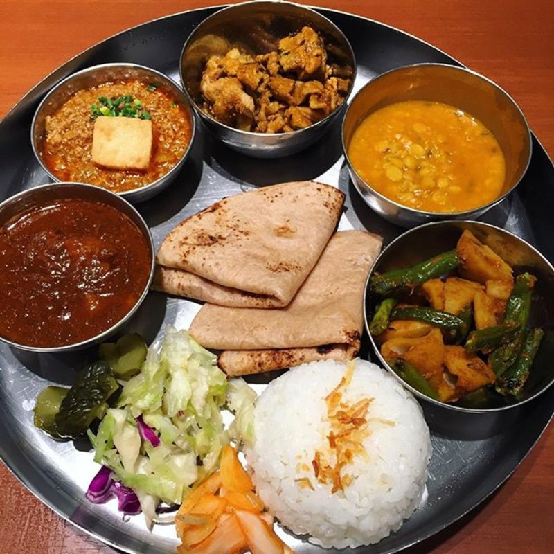 ミッドタウン店限定のスペシャルターリー(デリー 東京ミッドタウン店)