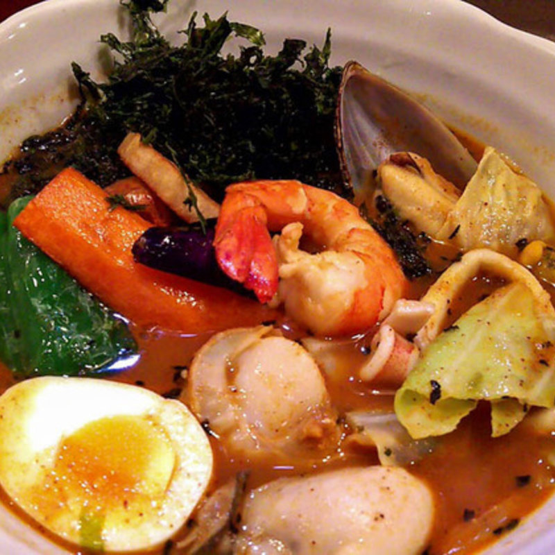 エスパーの海+岩のり(スープカレー専門店エスパーイトウ 八軒本店)