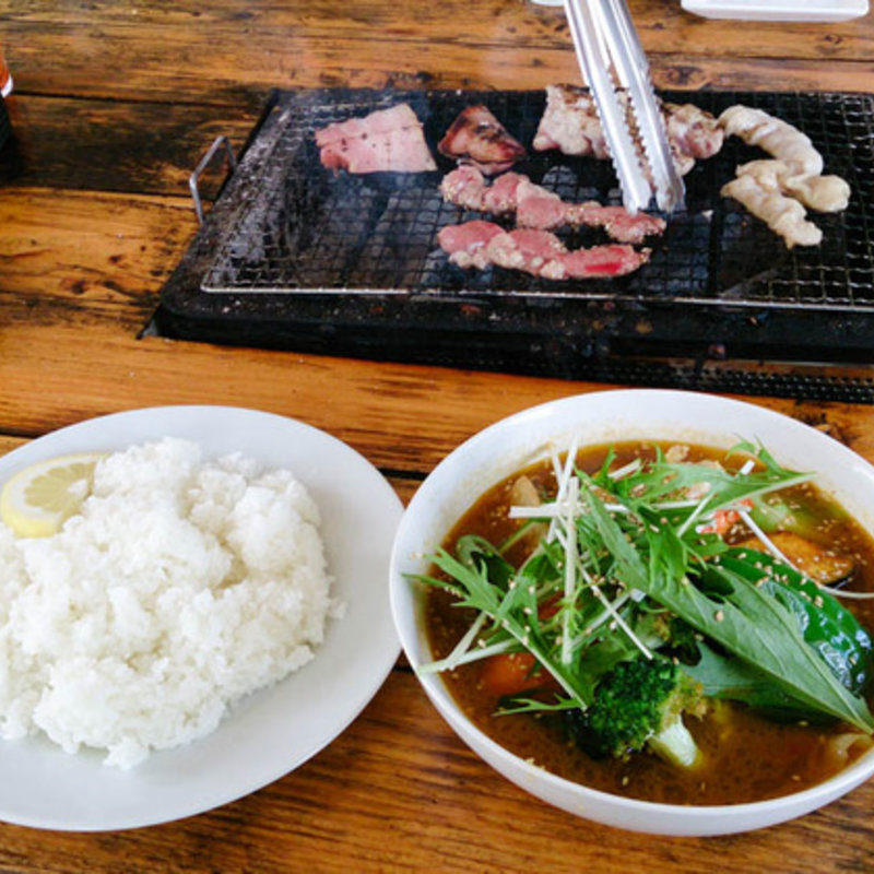 藍原さんちのスープカレーとBBQセット(藍鱗 （釣りとBBQの店）)