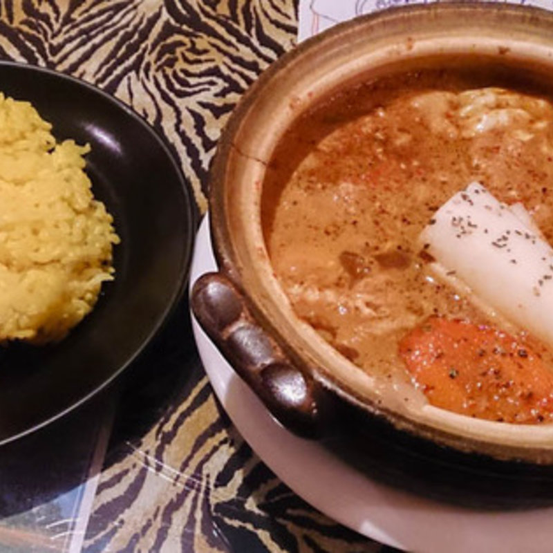 裏虎のスープ カスタムチキンツートッピング(タイガーカレー 北24条本店)