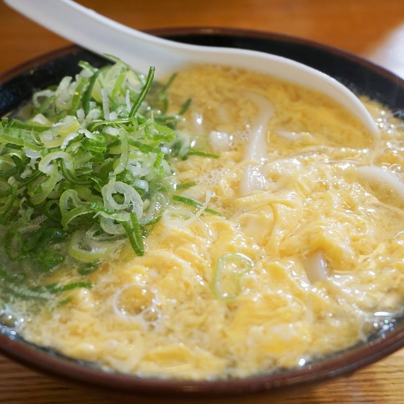 卵とじうどん(長住うどん)