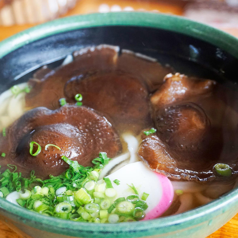 しいたけうどん(岩屋うどん)