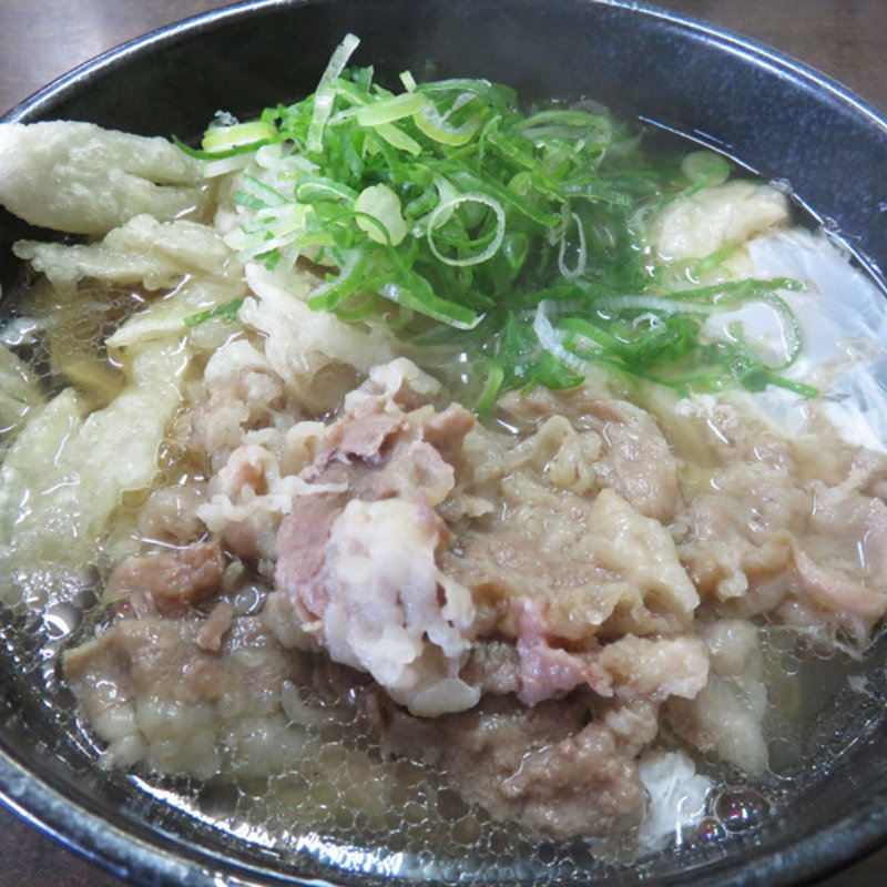 肉ゴボウ700円＋月見50円(うどん 秀)