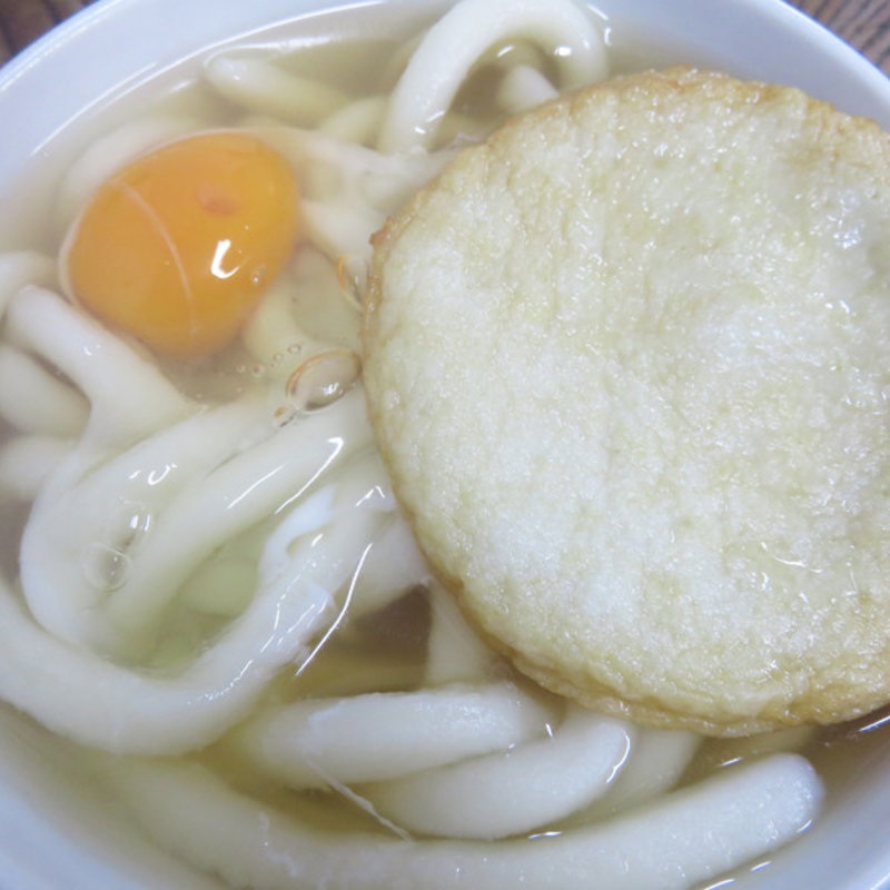 かけうどん320円+丸天80円+ 玉子80円(みやけうどん)