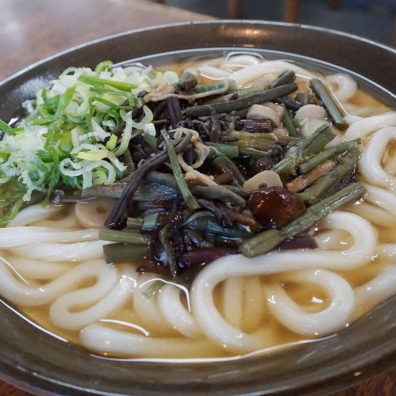 山菜うどん(牧のうどん 白水店)