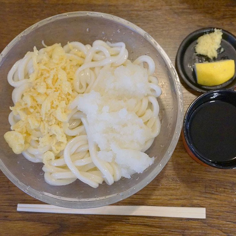 【夏限定】冷やしレモンおろしうどん(牧のうどん 空港店)
