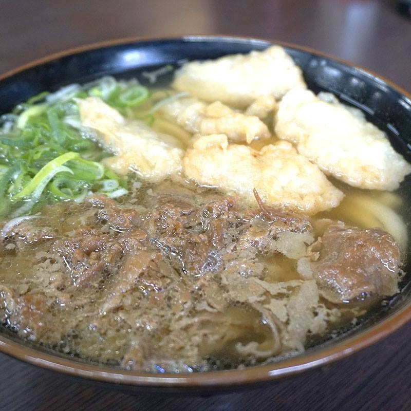 肉ごぼう天うどん(立花うどん)