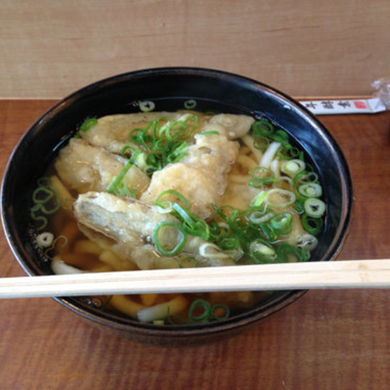 かけうどん250円+ごぼう5枚100円(やお八)