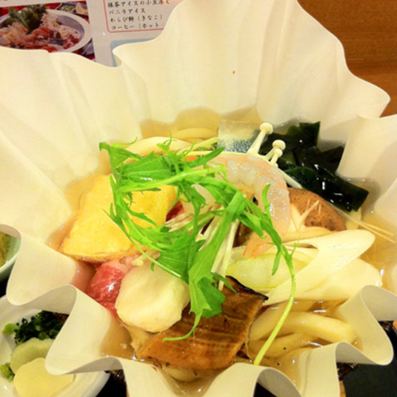 紙鍋うどんすき御膳(博多大福 本店)