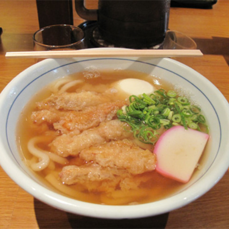 ごぼう天うどんに温度玉子(ウエスト 渡辺通り店(うどん))