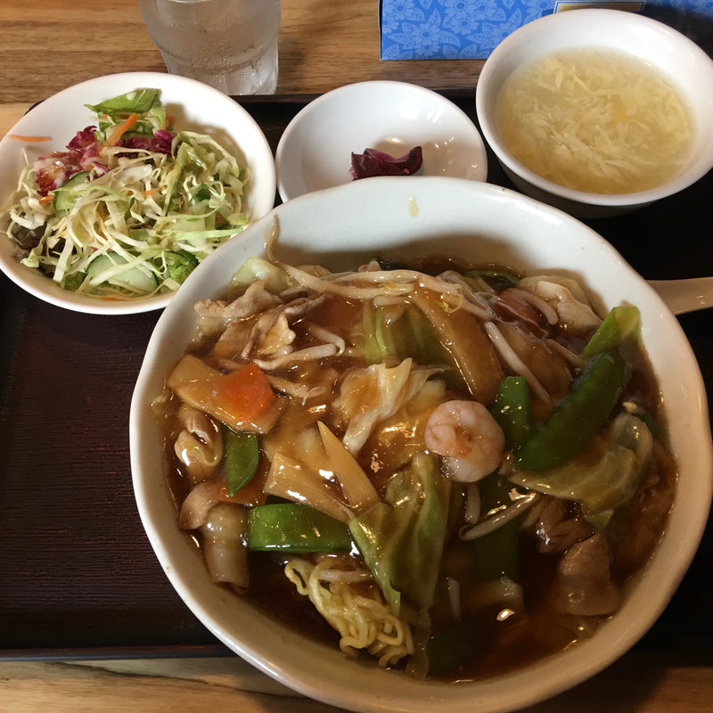 五目あんかけ焼きそば(福星門 （フクセイモン）)