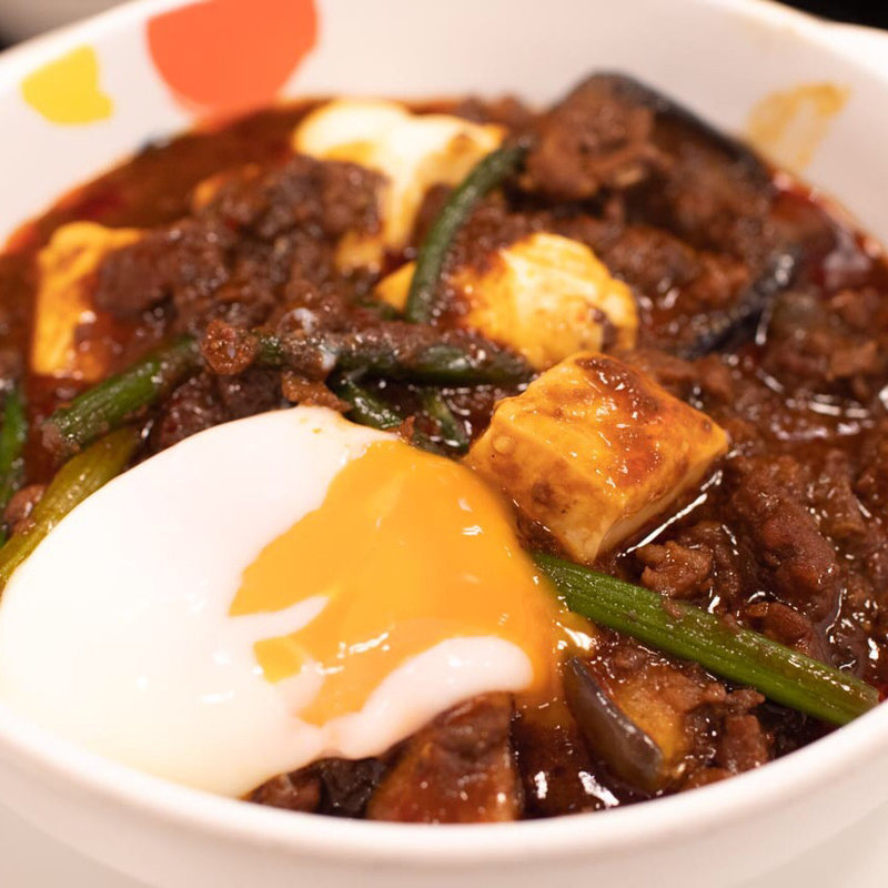 玉子で食べる四川風麻婆豆腐定食(松屋 姫路店 )
