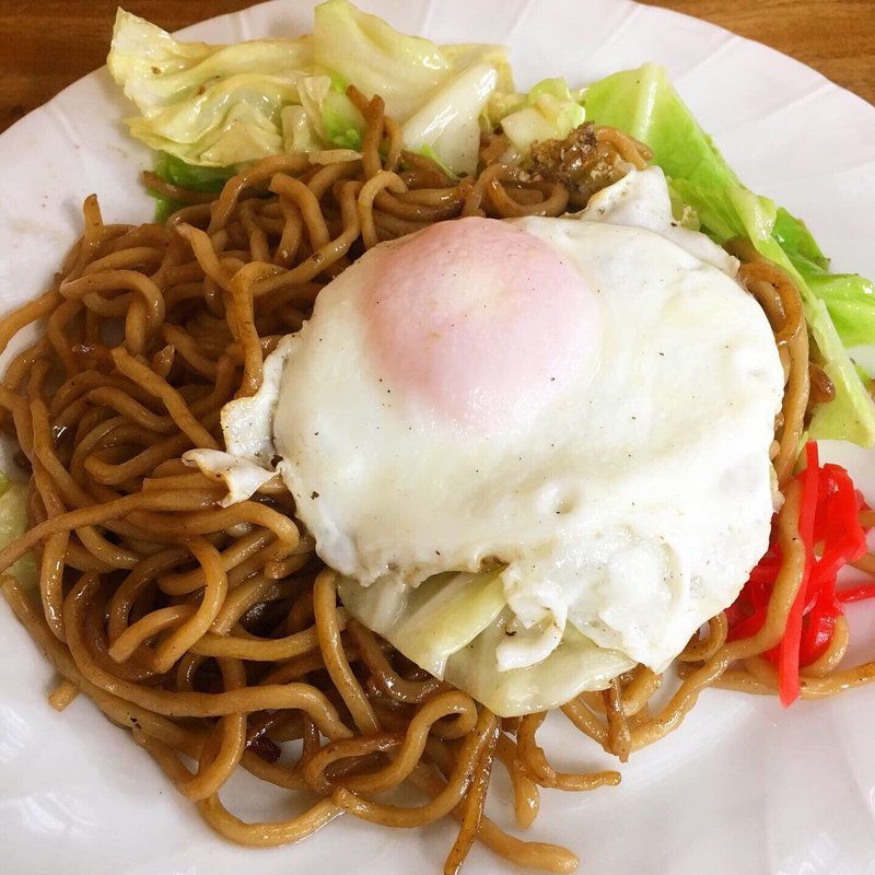 玉子入り焼きそば(あおやぎやきそば )
