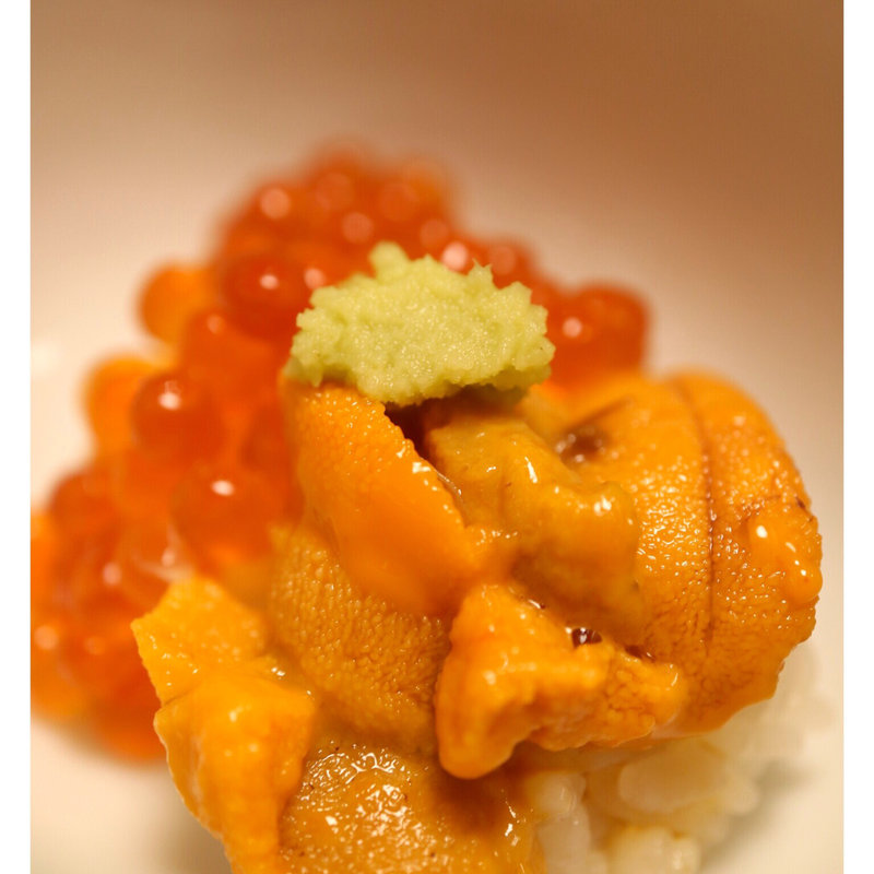 雲丹塩いくら一口ご飯(鮨yasuke)