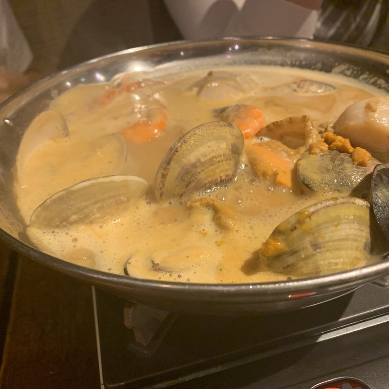 名物！雲丹の黄金鍋(魚屋がぶ)