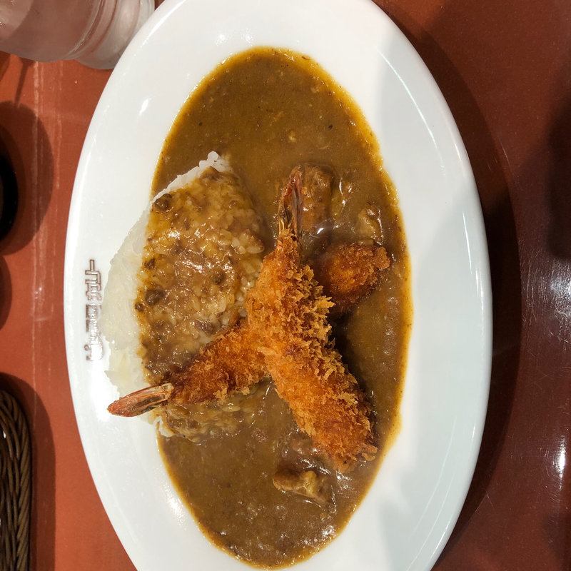 レジュラーのエビフライカレー(グルメカリー ピッコロ 西宮阪急店)
