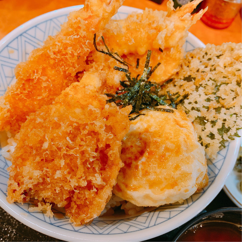 天丼並盛り(たま天)