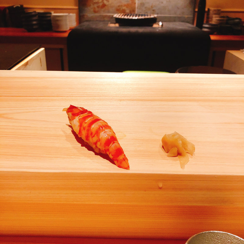 車海老の握り(鮨 利崎)