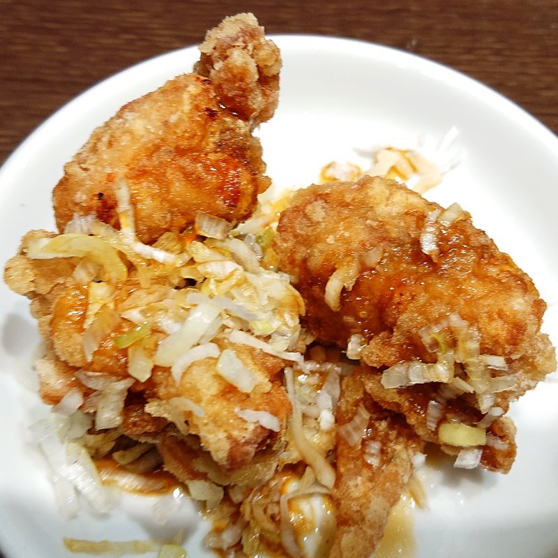 ネギ鶏唐揚げ2個(かにチャーハンの店 ecute立川店 )