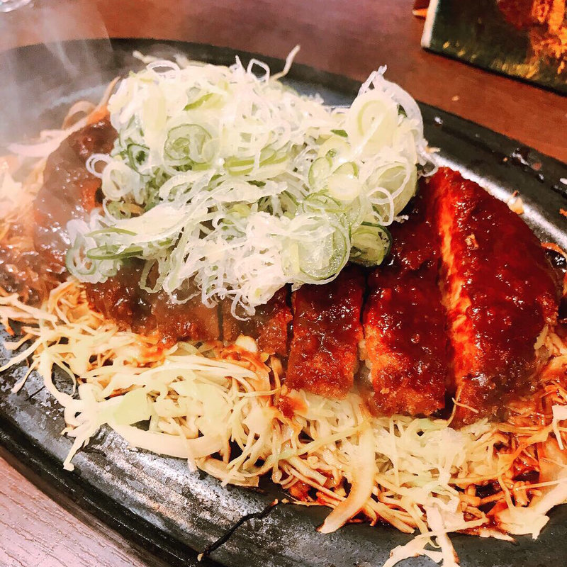 鉄板ネギのせ(矢場とん)