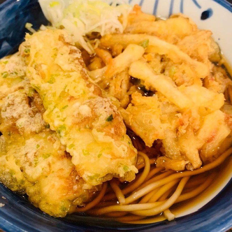 天ぷらそば ちくわ天(そば処 つるや)