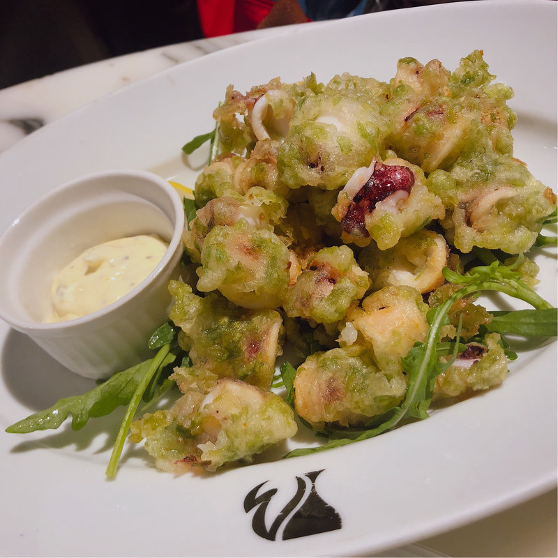 ヤリイカの青ノリフリット(AW55 アトレ品川店)