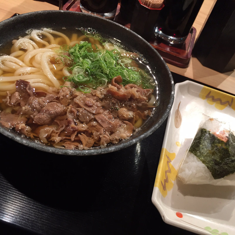 肉うどん(讃岐うどん 千万喜 中之島店)