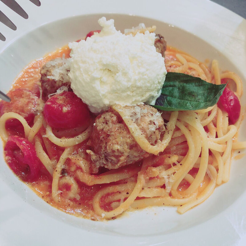 ミートボールのトマトソーススパゲッティ(バターミルクチャネル 横浜店)