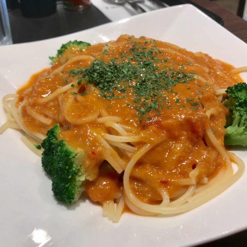 カニのアメリケーノソース(ミニサラダ/アイスコーヒー付)(テイスティカフェ)