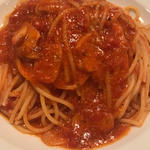 トマトとにんにくのスパゲティ