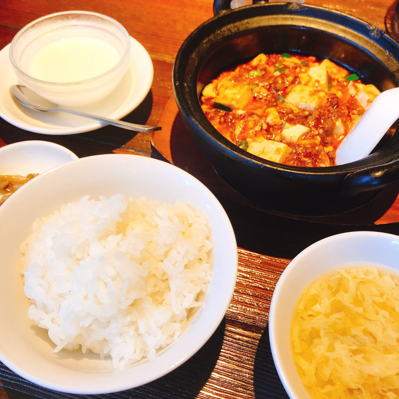 麻婆豆腐定食(中華料理 頤和園（いわえん）天神店)