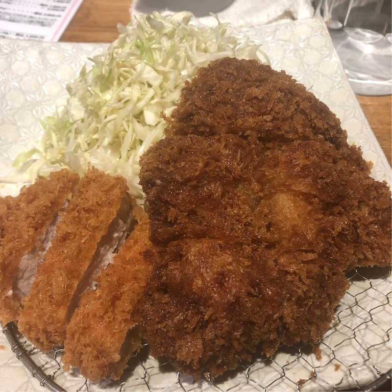 チキンとロースカツ膳(とんかつ 赤月)