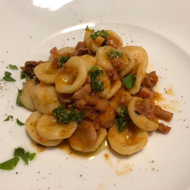 オリキエッテ ラグー グレモラータ風味(トラットリア クロウド)